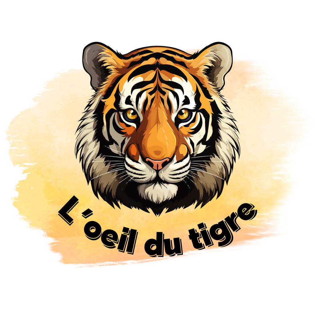 Body bébé - L'oeil du tigre orange français