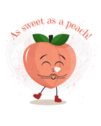 Infant bodysuit - As sweet as a peach