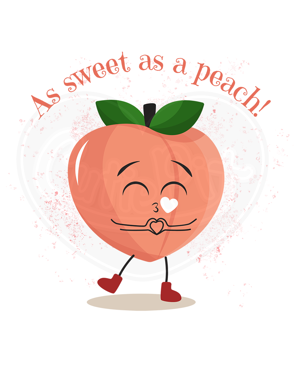 Infant bodysuit - As sweet as a peach