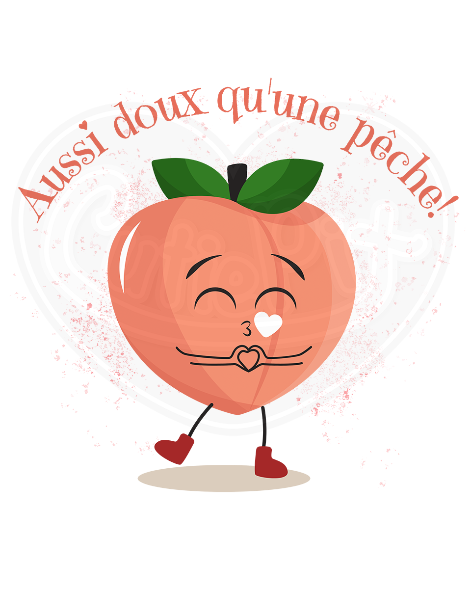 Body bébé - Aussi doux qu'une pêche français