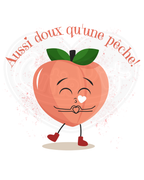 Body bébé - Aussi doux qu'une pêche français