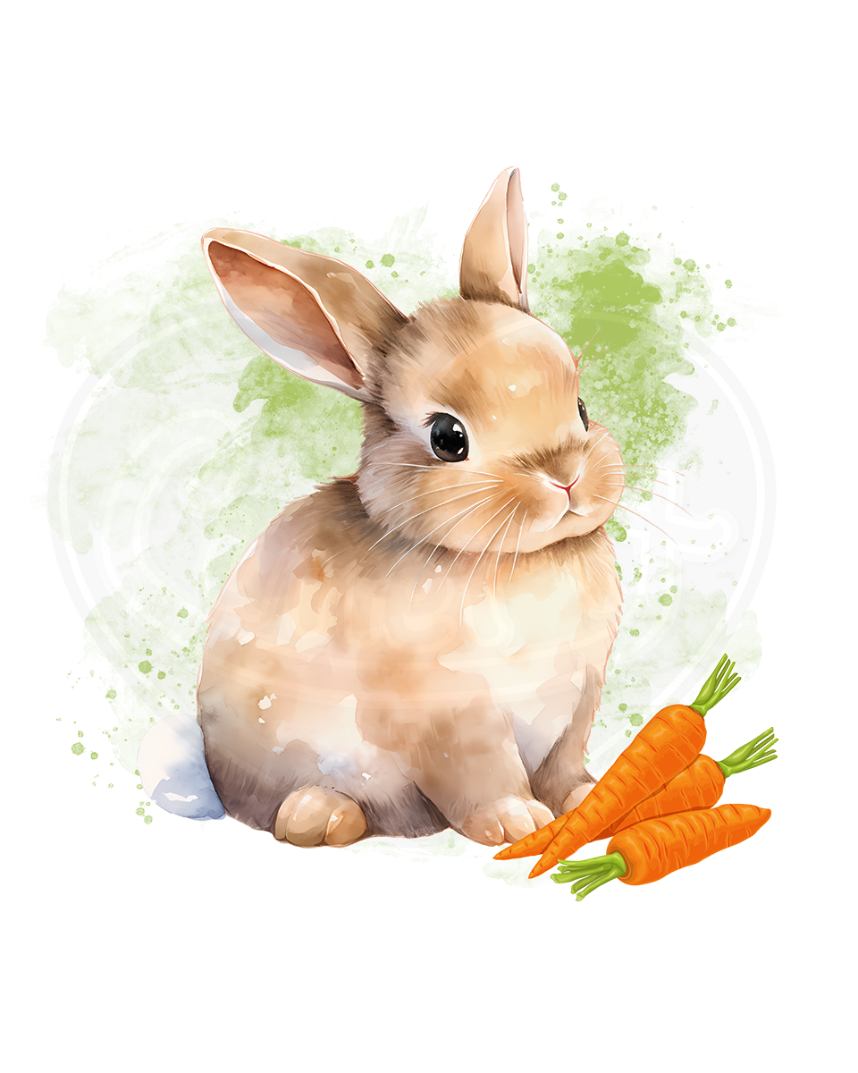Infant bodysuit - Bunny with carrots