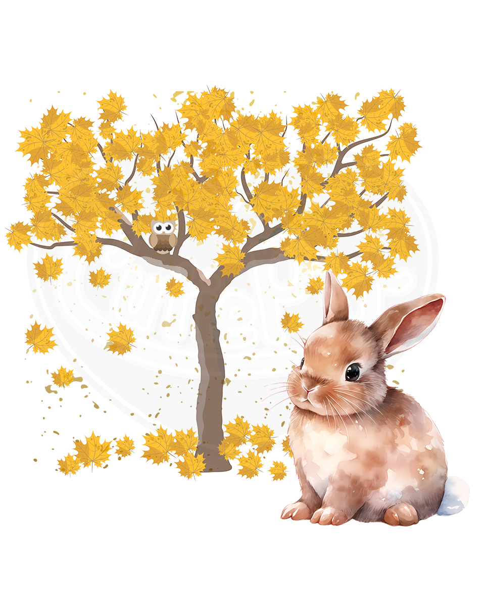 Infant bodysuit - Bunny under tree