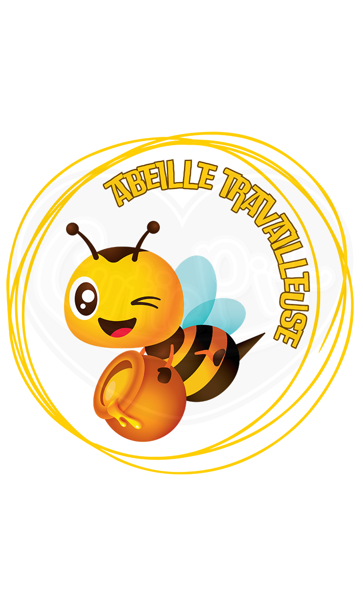 Body bébé - Abeille travailleuse cercle français
