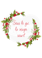 Infant bodysuit - Candy cane wishes and mistletoe kisses French