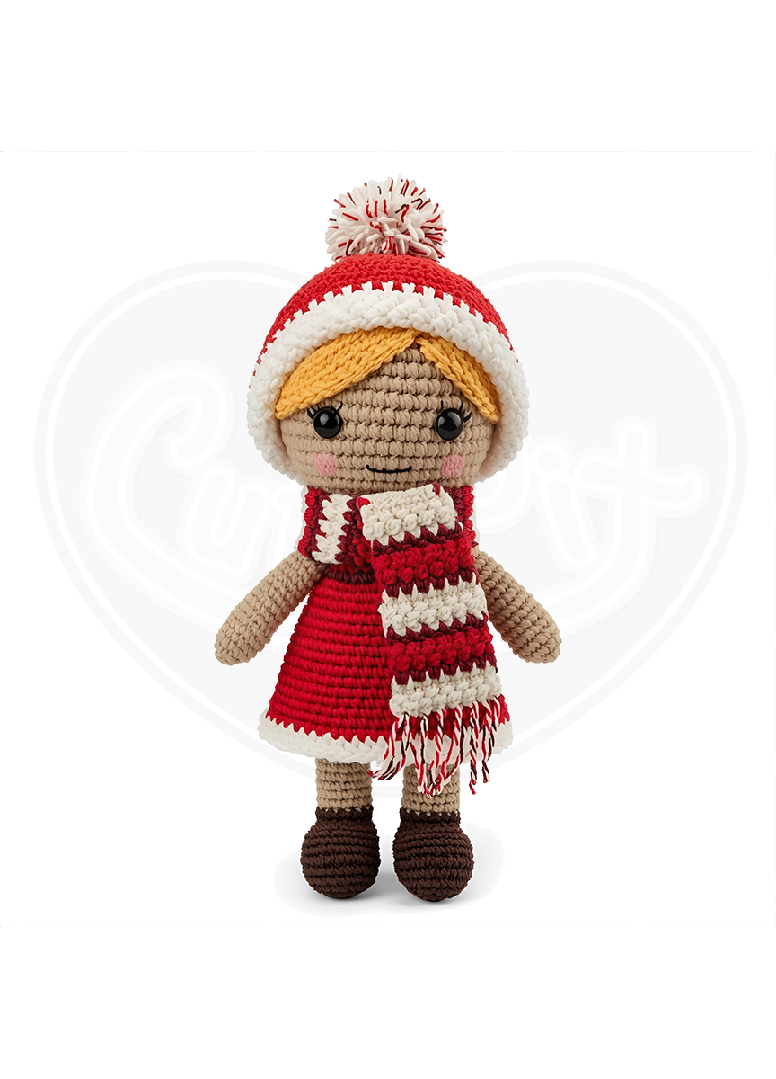 T-shirt classique pour jeunes - Poupée au crochet cheveux blonds