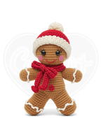 Youth classic tee - Crochet gingerbread red hat