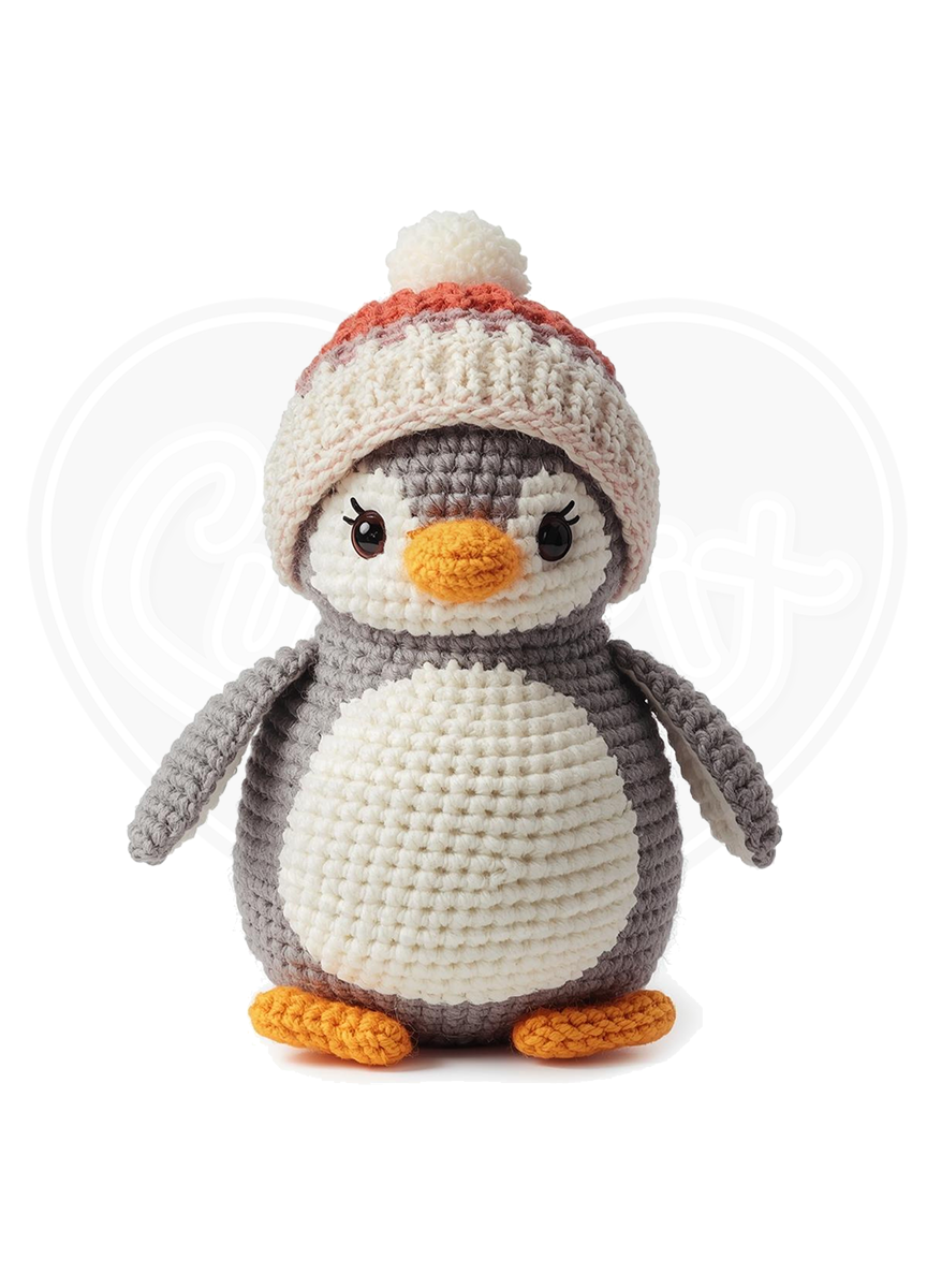 Youth classic tee - Crochet penguin pinkish hat