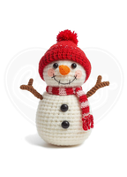 Youth classic tee - Crochet snowman red hat