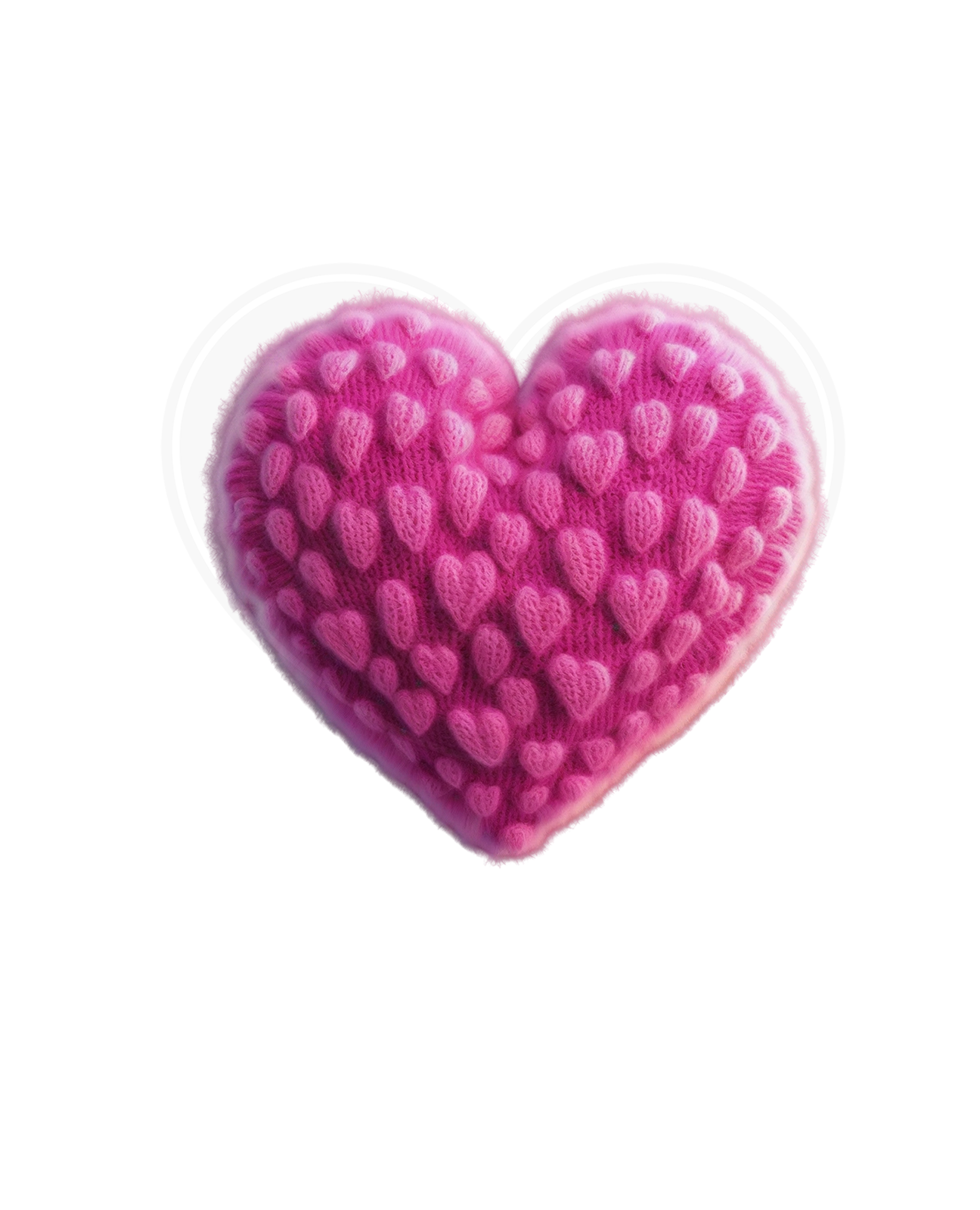 Infant bodysuit - Crochet heart pink 3