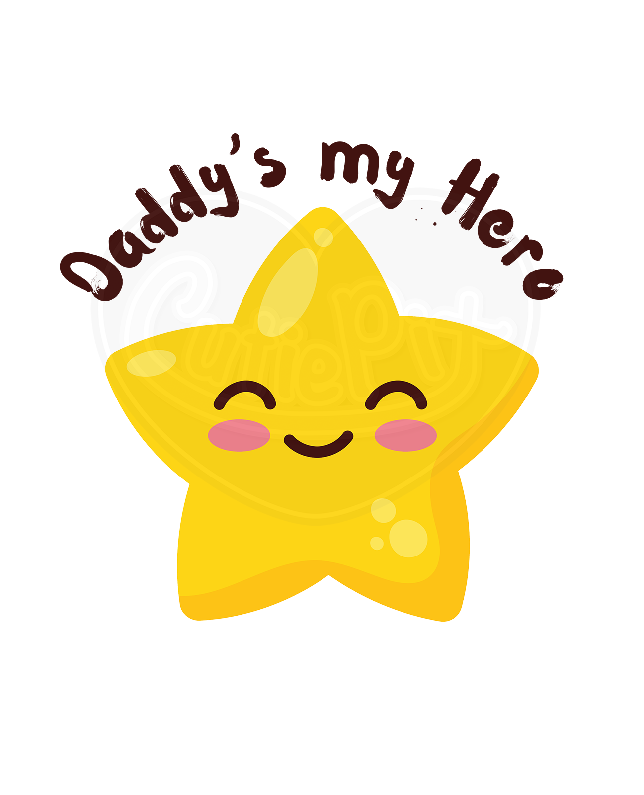 Infant bodysuit - Daddy's my hero smily star