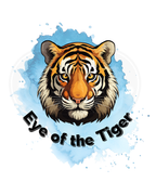 Infant bodysuit - Eye of the tiger blue