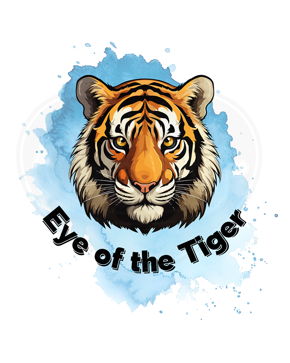 Infant bodysuit - Eye of the tiger blue