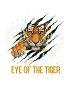 Infant bodysuit - Eye of the tiger scratch