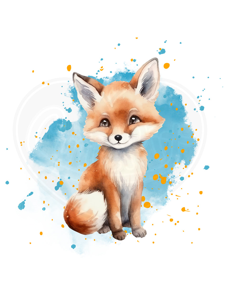 DryBlend® T-Shirt - Fox blue splash