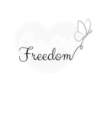 DryBlend® T-Shirt - Freedom butterfly black