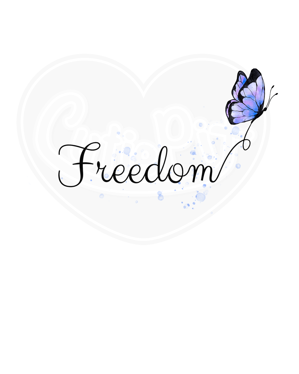 Unisex classic tee - Freedom butterfly blue