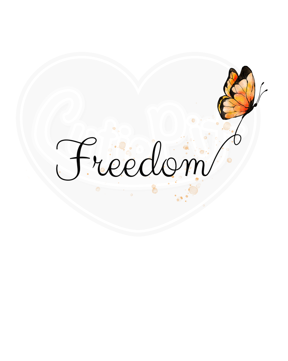 Unisex classic tee - Freedom butterfly orange