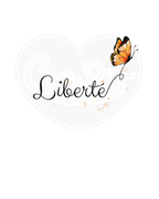 Unisex classic tee - Freedom butterfly orange French