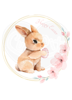 Infant bodysuit - Happy Easter bunny sakura