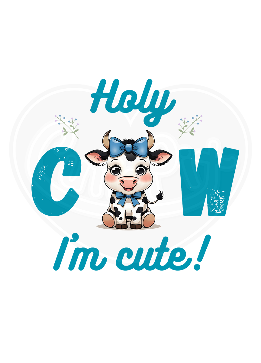 Youth classic tee - Holy cow I'm cute blue