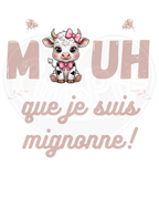 T-shirt classique pour jeunes - Meuh que je suis mignonne rose français