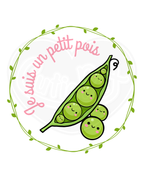 T-shirt classique unisexe - Je suis un petit pois français