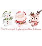 Infant bodysuit - It's the most wonderful time of the year scribble French