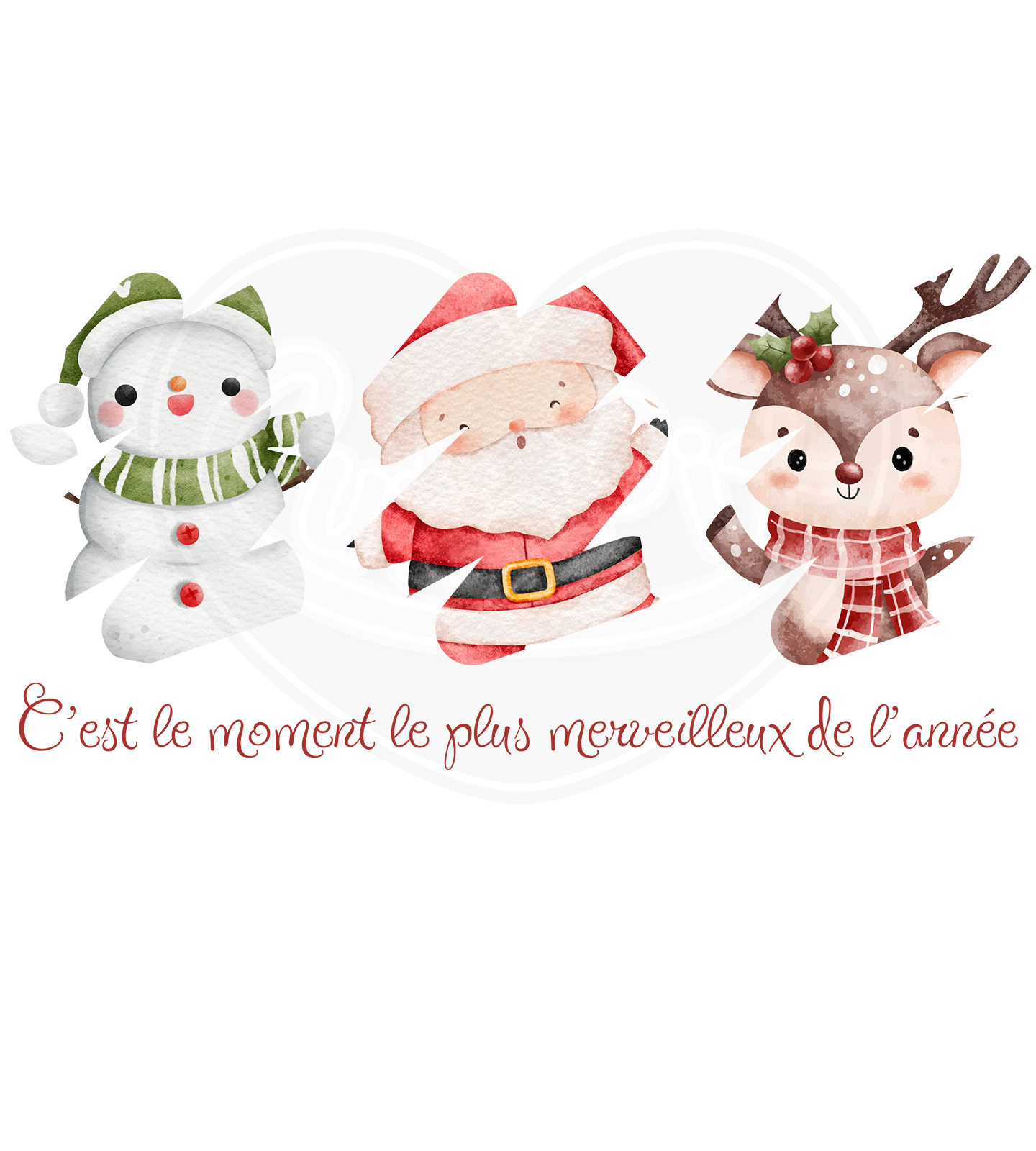 Infant bodysuit - It's the most wonderful time of the year scribble French