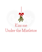 Infant bodysuit - Kiss me under the mistletoe simple