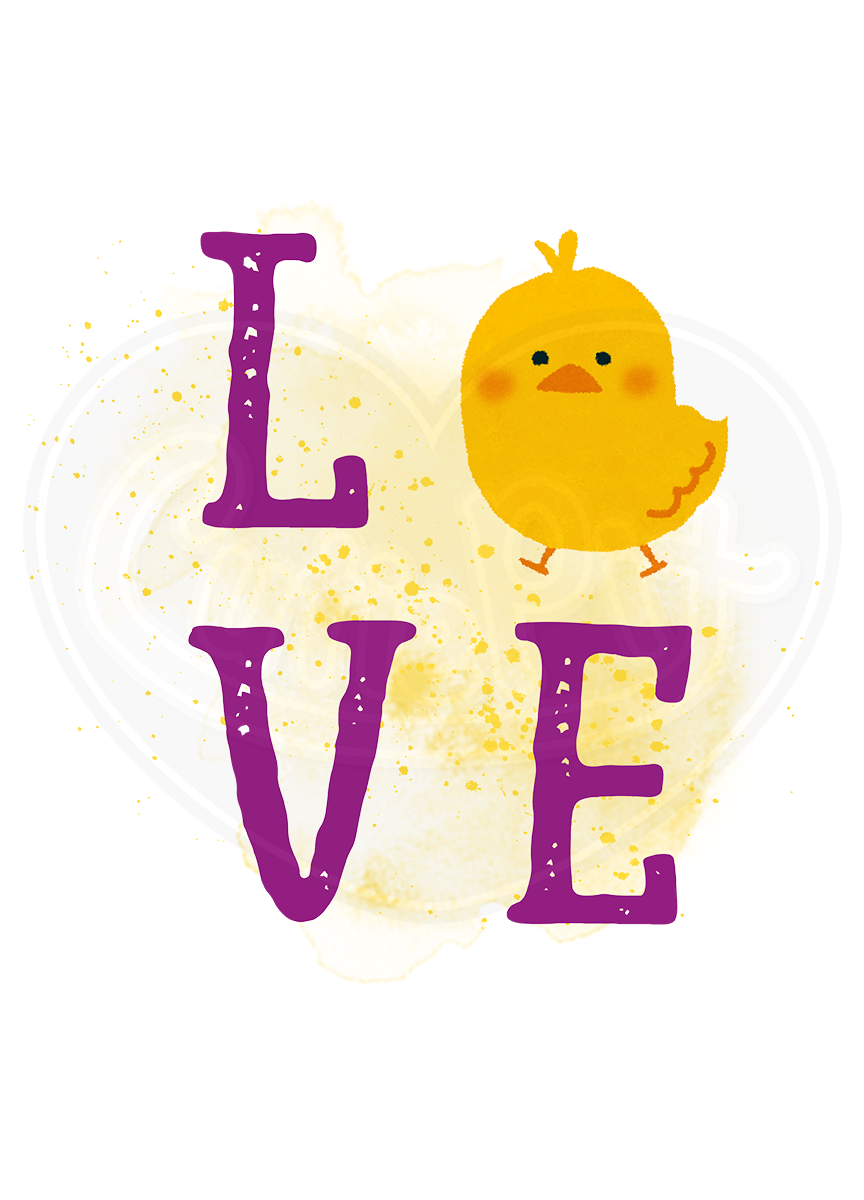 Infant bodysuit - LOVE chick