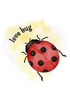 Youth classic tee - Ladybug love bug yellow