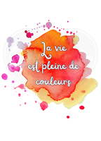 DryBlend® T-Shirt - Life is full of colours splash French