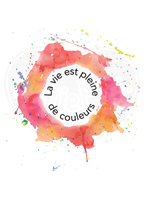 Unisex classic tee - Life is full of colours French