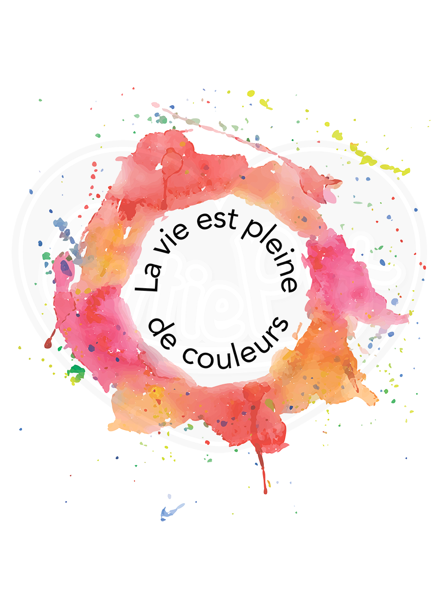 Unisex classic tee - Life is full of colours French