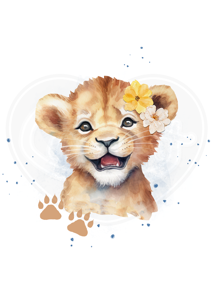 Body bébé - Lionceau qui sourit