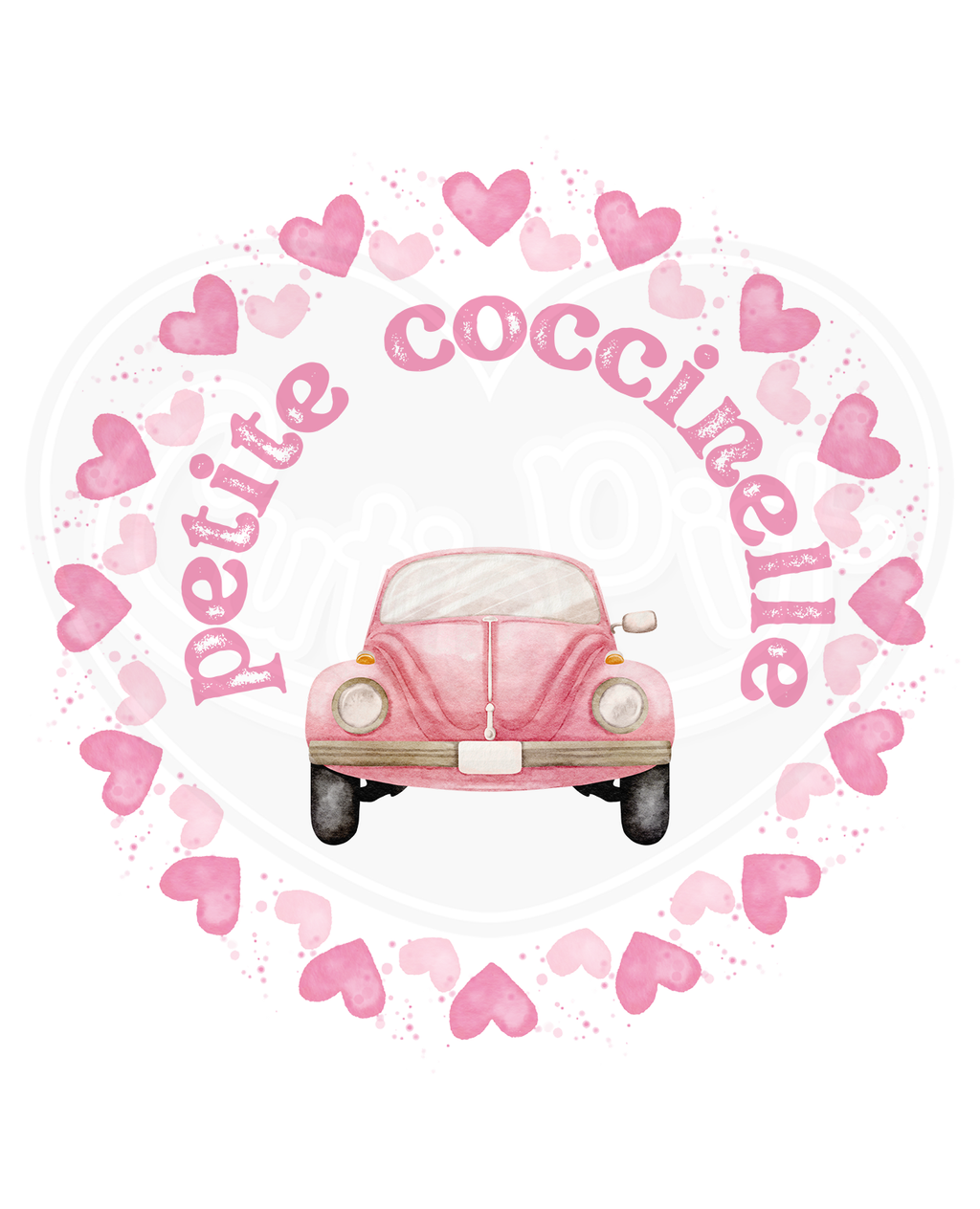 DryBlend® T-Shirt - Love bug car pink French