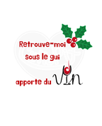 Unisex classic tee - Meet me under the mistletoe fancy French