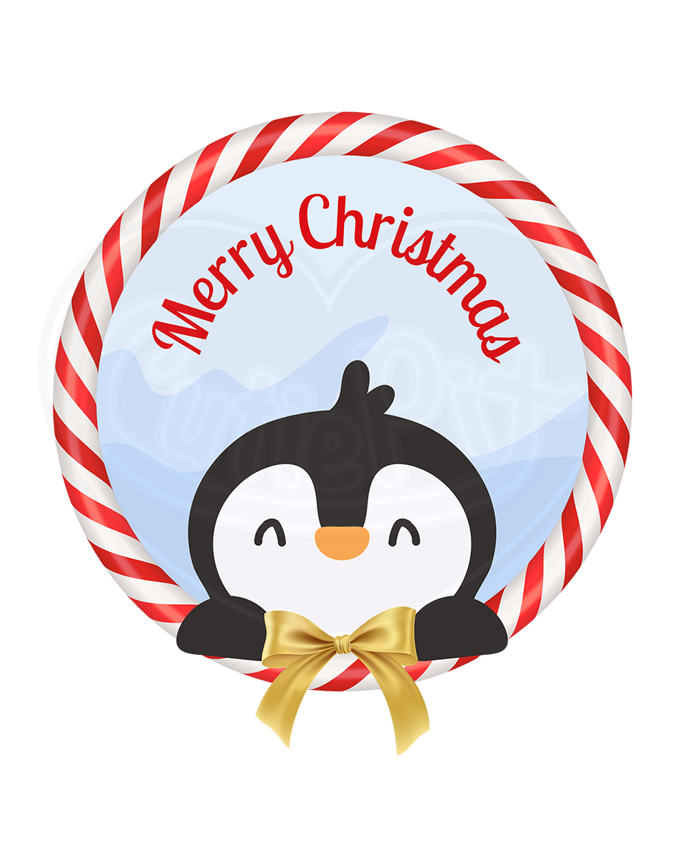 Infant bodysuit - Merry Christmas penguin