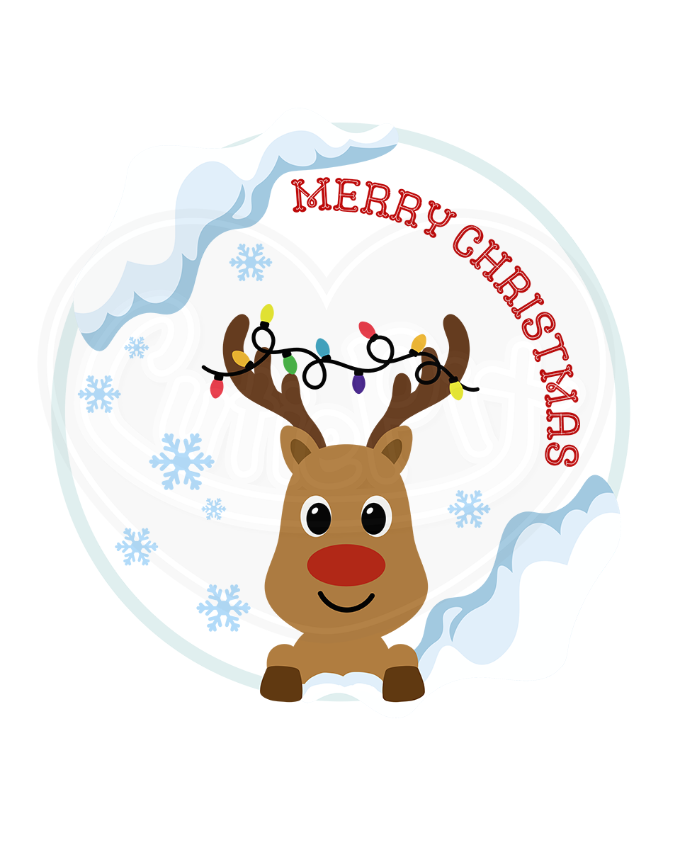 DryBlend® T-Shirt - Merry Christmas reindeer
