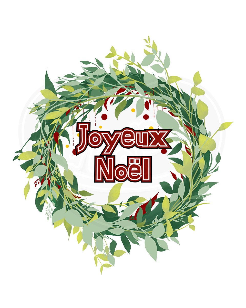 Youth classic tee - Merry Christmas wreath French