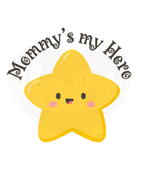 Infant bodysuit - Mommy's my hero laughing star