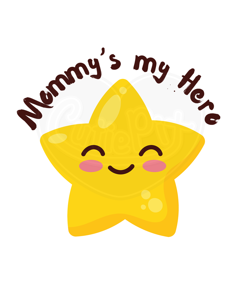 Youth classic tee - Mommy's my hero smily star
