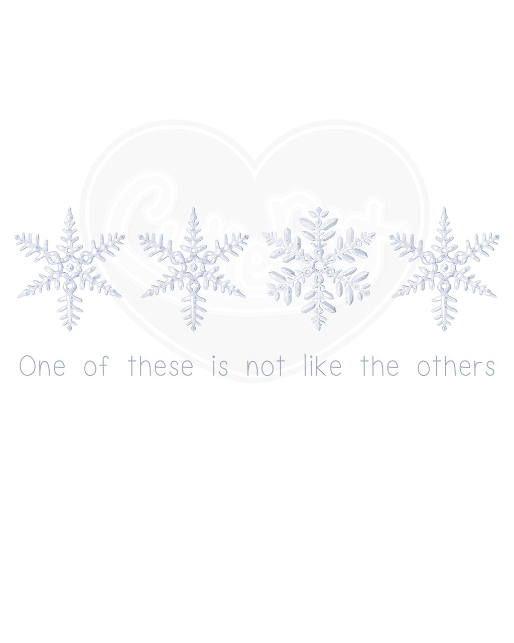 Infant bodysuit - Snowflake not like the others