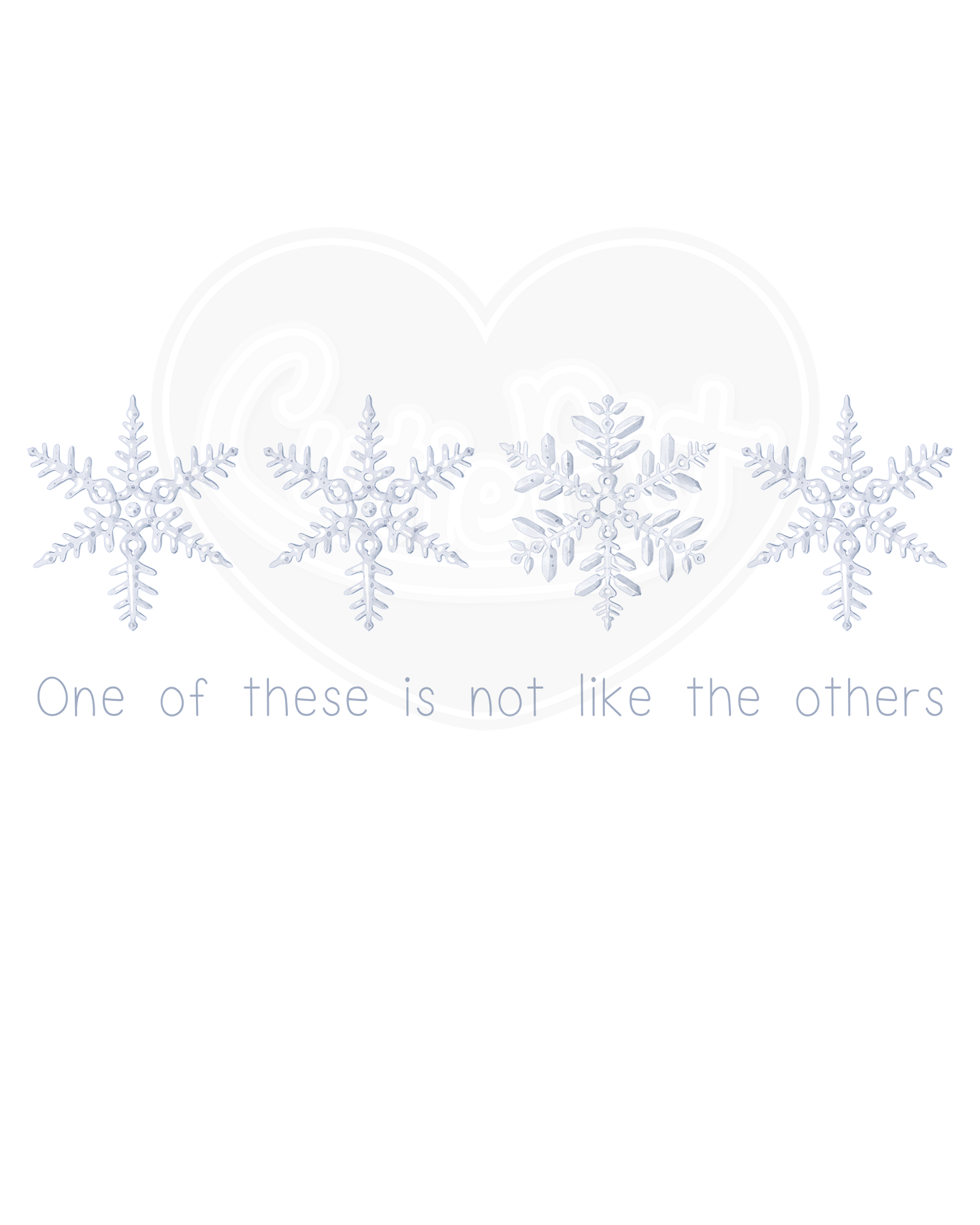 Infant bodysuit - Snowflake not like the others