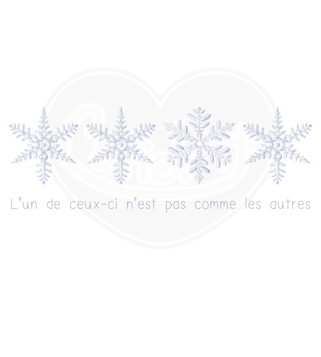 Infant bodysuit - Snowflake not like the others French