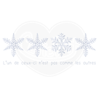 Infant bodysuit - Snowflake not like the others French