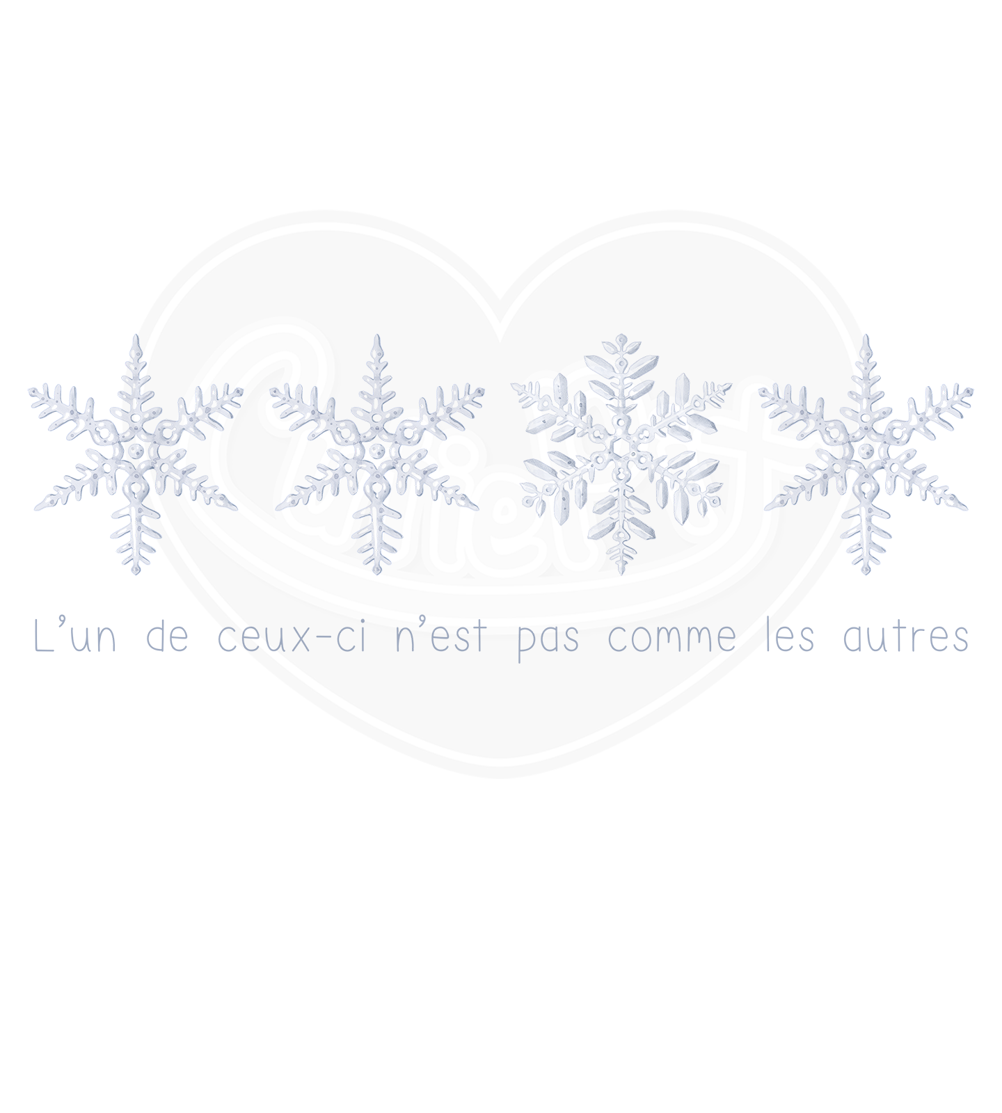 Infant bodysuit - Snowflake not like the others French