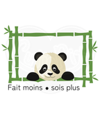 T-shirt classique pour jeunes - Sage come le bambou calme comme le panda français