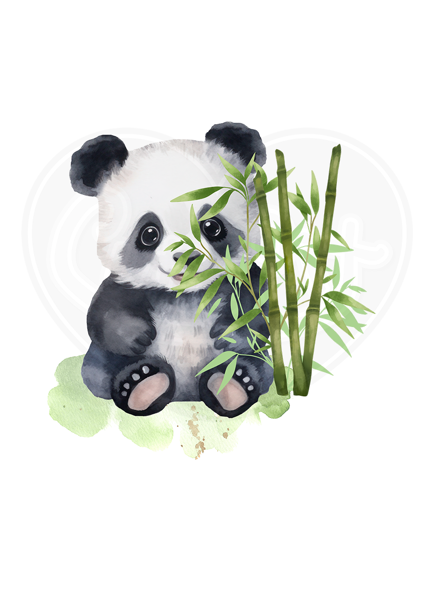 Body bébé - Le panda se cache derrière le bambou
